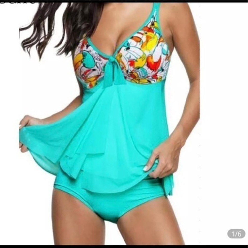 Tankini 2 piece swimsuit